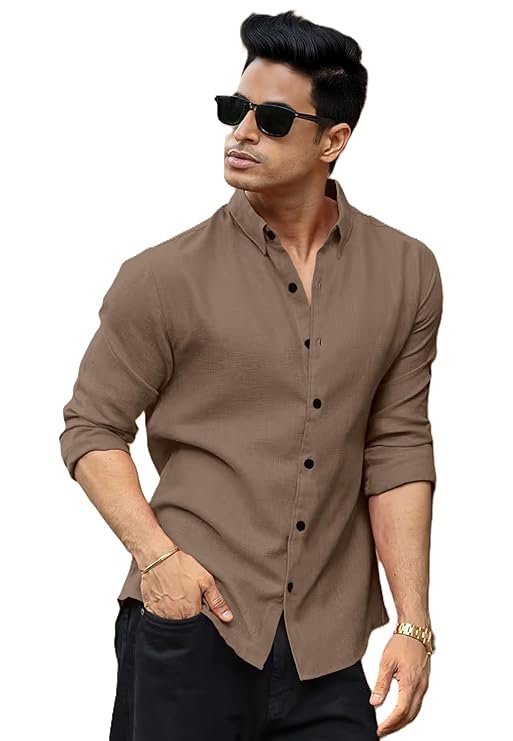 cotton bland shirt collar half sleeve regular fit casual shirt for man