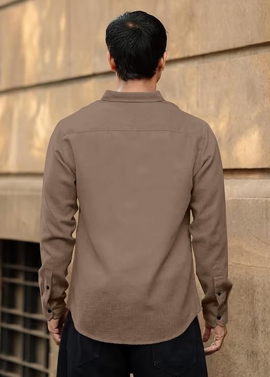 cotton bland shirt collar half sleeve regular fit casual shirt for man