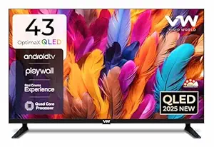 VW 109 cm (43 inches) OptimaX Series Full HD Smart QLED Android TV VW43AQ1
