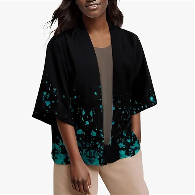 bk faso men kimono jacket japanese floral printed yukata open front coat bathrobe loose cardigan, green, 5x large