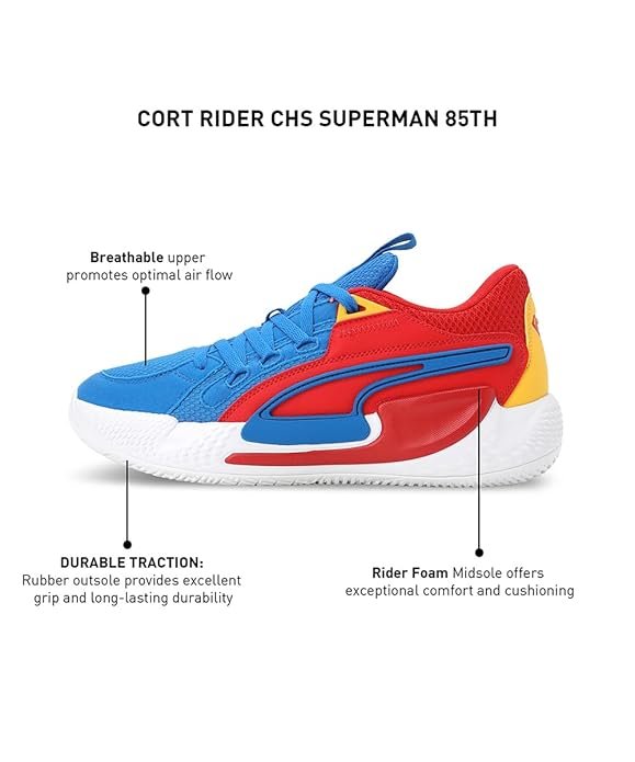 sk unisex cort rider chs superman 85th basketball shoe