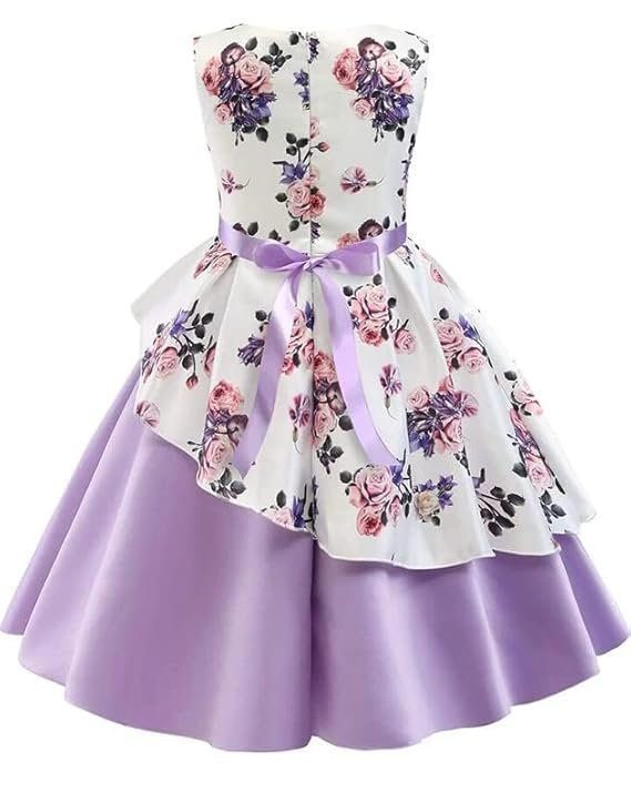 floral printed frock knee length short frocks dress.