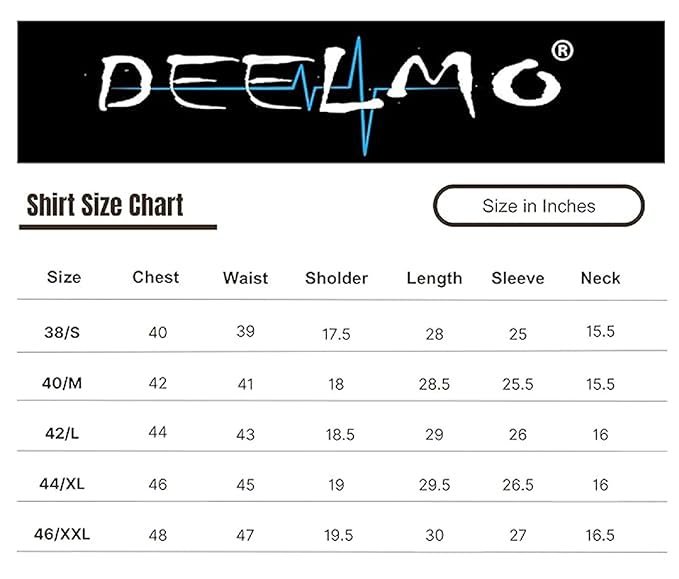 deelmo men's casual button down shirts