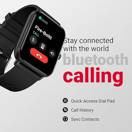 fire boltt ninja call pro plus smart watch 1.83 inch with bluetooth calling, ai voice assistance, 100 sports modes