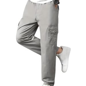 lymio men cotton high rise cargo pants (cargo 26 29)