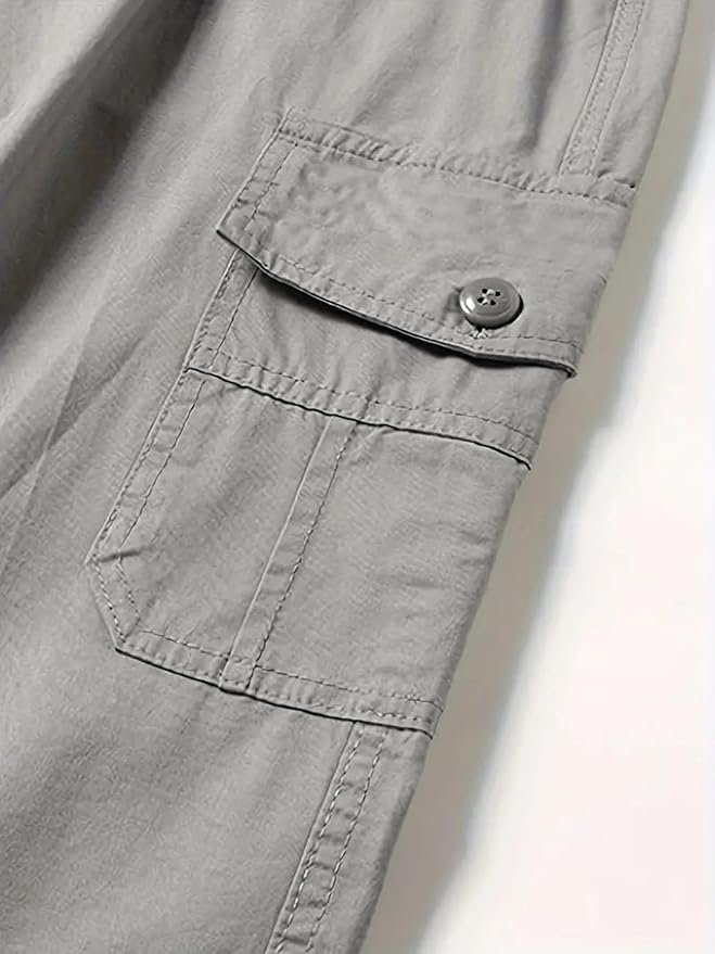 lymio men cotton high rise cargo pants (cargo 26 29)