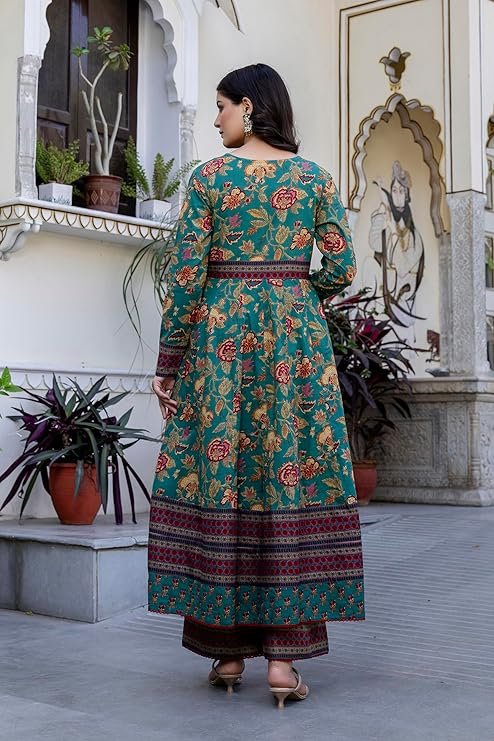 cotton anarkali kurta set